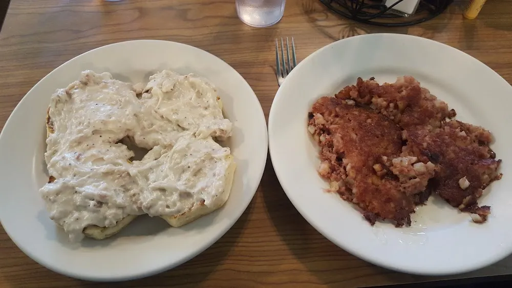 Biscuits and Gravy and Corned Beef Hash
